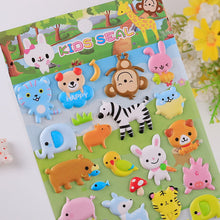Load image into Gallery viewer, 3D Puffy Stickers Cute Animals Single Sheet 可爱动物棉泡贴单张 - 4款选
