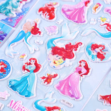Load image into Gallery viewer, 3D Puffy Stickers Little Mermaid Single Sheet 小美人鱼棉泡贴单张 - 4款可选
