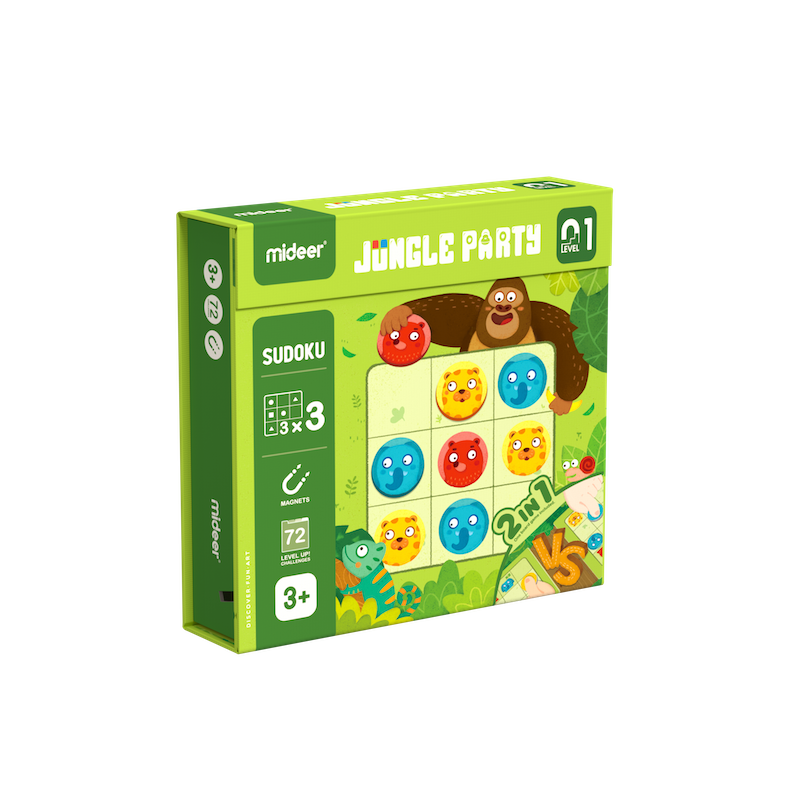 Mideer Sudoku Level 1 - Jungle Party (2 in 1)