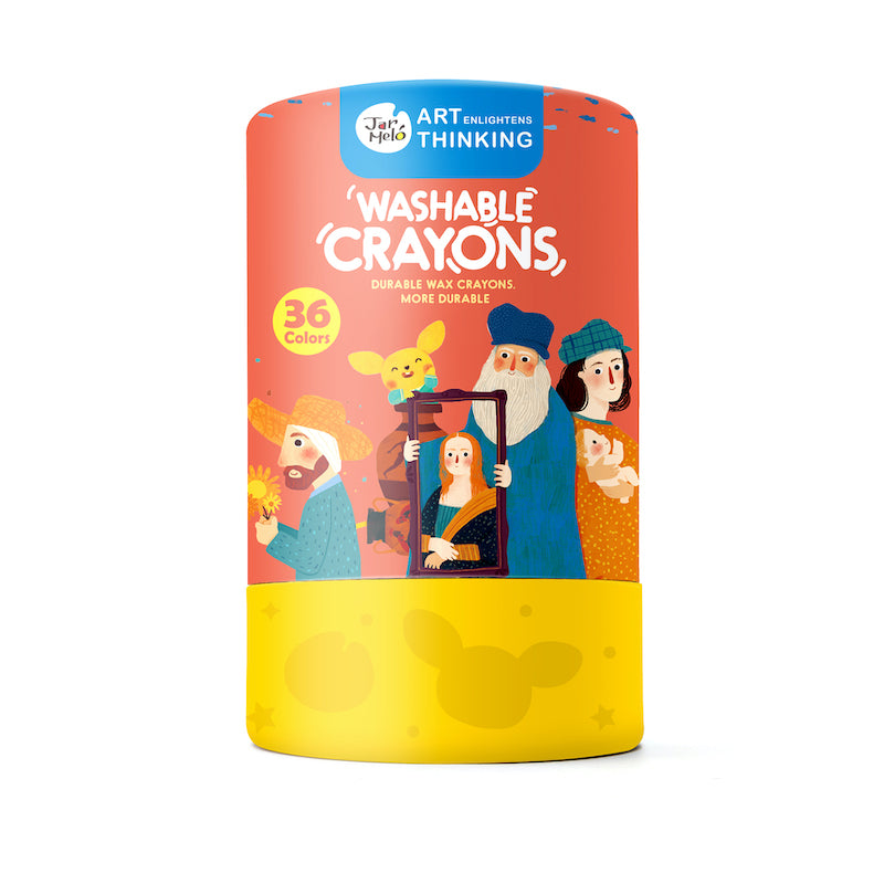Jar Melo Washable Crayons-36 Colors 美乐童年可水洗大蜡笔36色